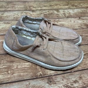 Hey Dude Women's Wendy Sparkling Rose Gold  Size 8 EU 39 Lightweight Shoes